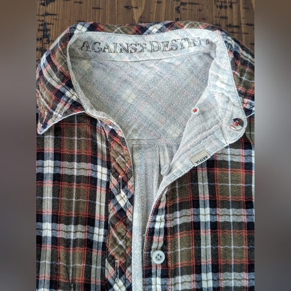 Artful Dodger M reversible plaid flannel - Picture 5 of 12